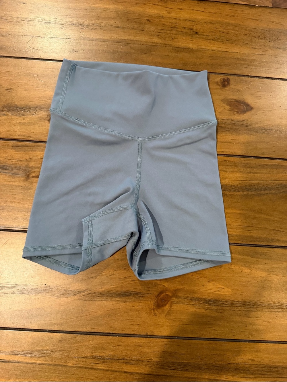 Five the Label Teen High-Waist dance shorts in sleek blue